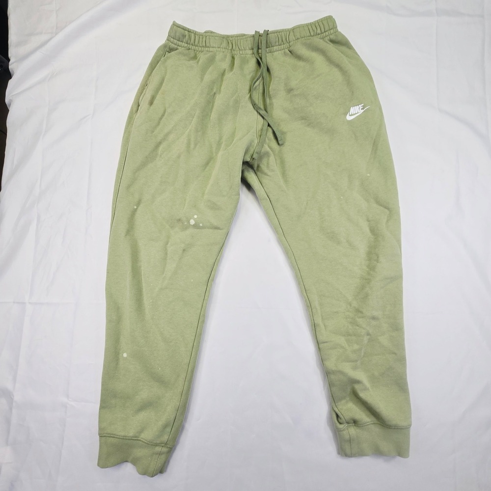 Nike Mens Sportswear Club Fleece Jogger Pants XL Green Stained Sweatpants